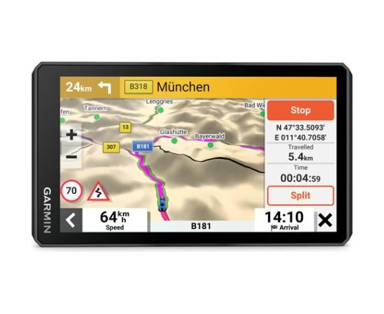 Garmin ZUMO XT2 MT-S navigator Handheld/Fixed 15.2 cm (6") Touchscreen 340 g Black GPS Navigācijas sistēmas