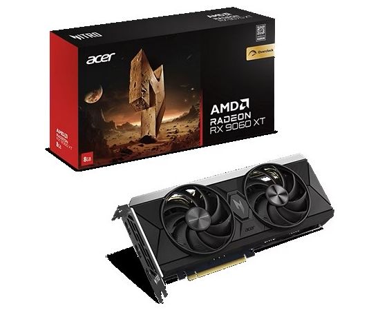 Acer Nitro Radeon RX 9060 XT OC AMD 8 GB GDDR6 Grafiskās video kartes