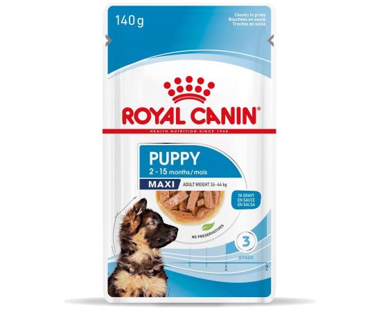 ROYAL CANIN Maxi Puppy SHN - wet dog food - 10x140g Suņu barība