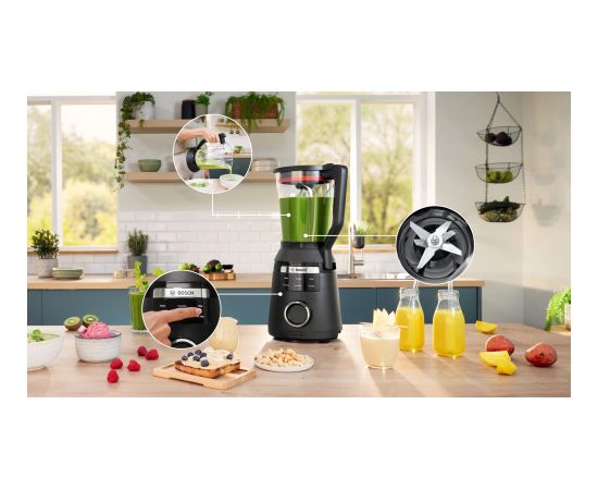 Bosch Serie 6 MMB6652B blender 2 L Tabletop blender 1800 W Black Jaunumi Sadz. tehnika