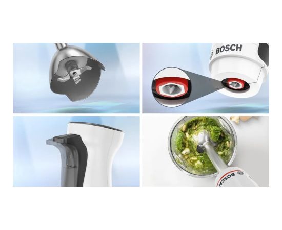 Bosch Serie 4 MSM4W410 blender Immersion blender 800 W Anthracite, White Rokas blenderi - smalcinātāji