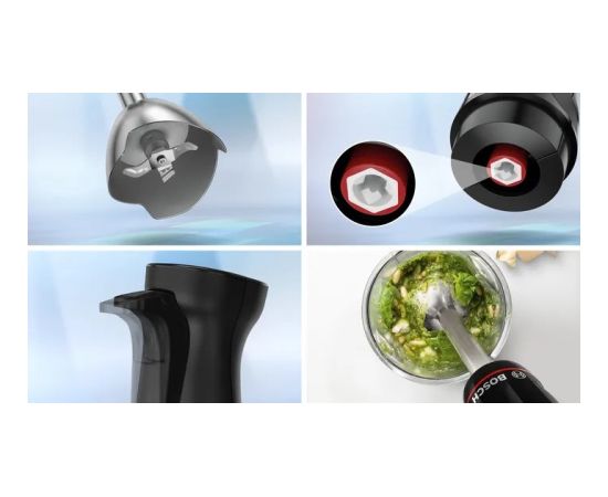 Bosch Serie 4 MSM4B6V2 blender 1.2 L Immersion blender 1000 W Black Rokas blenderi - smalcinātāji