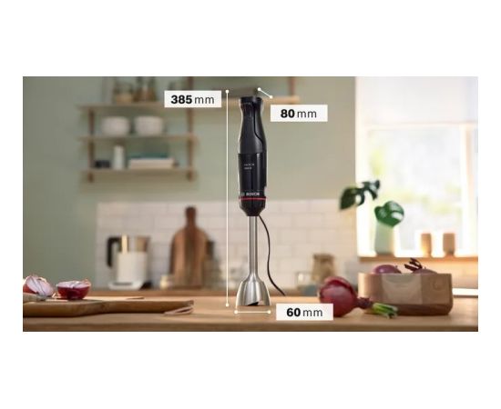 Bosch Serie 4 MSM4B6V2 blender 1.2 L Immersion blender 1000 W Black Rokas blenderi - smalcinātāji
