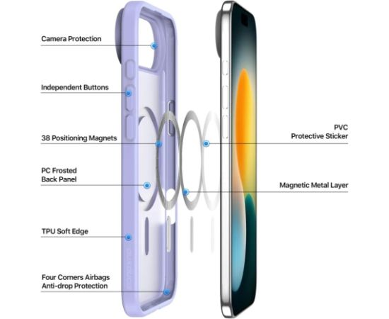 Case Dux Ducis Yind Apple iPhone Air purple Neoriģinālie Maciņi