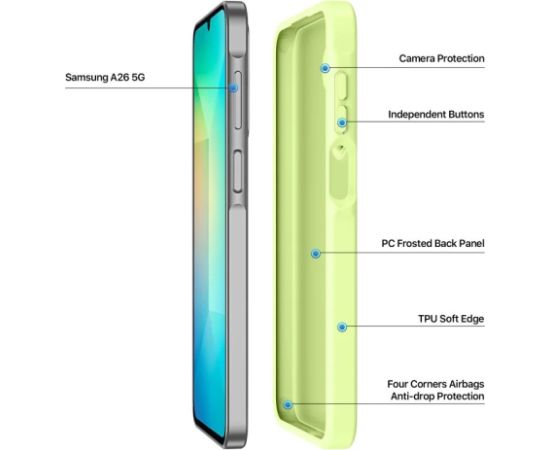 Чехол Dux Ducis Yind для Samsung A266 A26 5G зеленый Чехлы - альтернативные