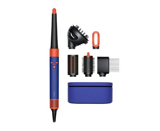 Dyson HS08 Airwrap Long Complete Ceramic Hair Dryer and Curler Straight + Wavy Ceramic Vinca Blue Matu fēni
