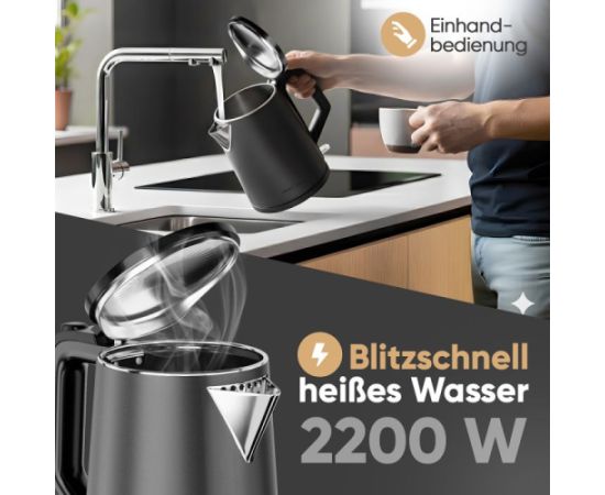 Kettle ProfiCook, charcoal grey Tējkannas (elektriskās)