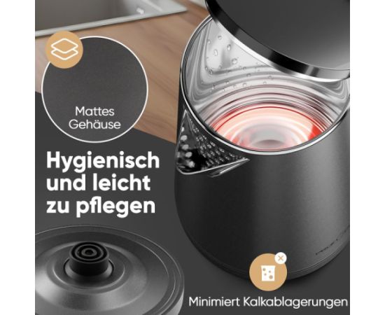 Kettle ProfiCook, charcoal grey Tējkannas (elektriskās)