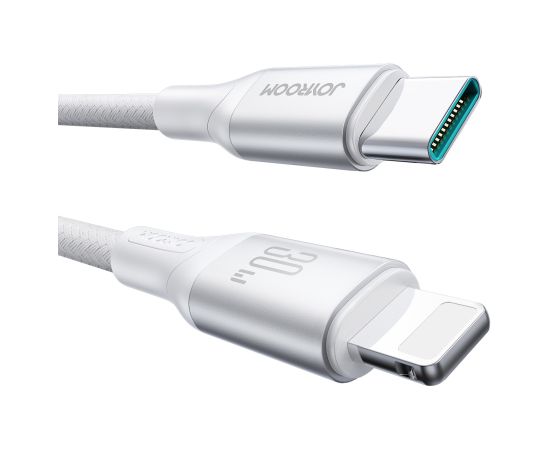 USB cable Joyroom S-A28 USB-C to Lightning 30W 1.0m white Data USB kabeļi