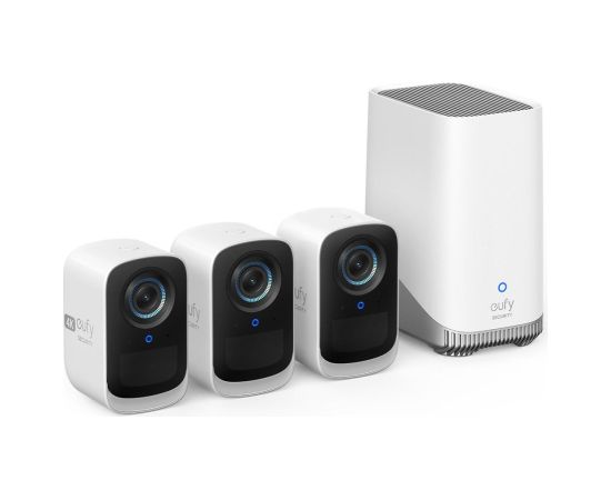 Anker eufyCam 3C novērošanas sistēma ar trim kamerām, 4K izšķirtspēja Videonovērošanas Komplekti