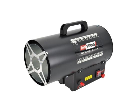 Gāzes sildītājs AWTools BLACK LINE AW85730BL; 2 kW Gāzes, elektriskie, dīzeļsildītāji