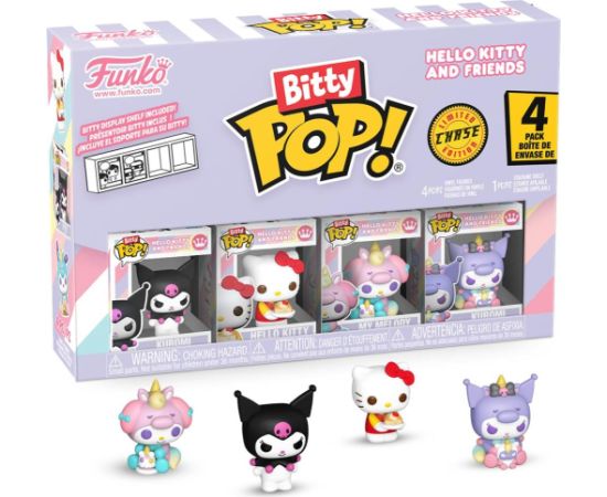 Funko Bitty Pop! 4-Pack: Hello Kitty and Friends - Kuromi, Hello Kitty, My Melody Vinyl Figures Фигурки и герои