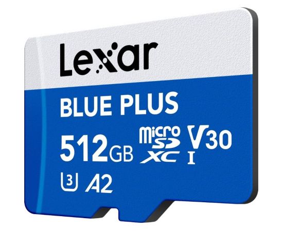 MEMORY MICRO SDXC 512GB UHS-I/W/A LMSBLPL512G-BNANG LEXAR Atmiņas kartes micro SD SDHC