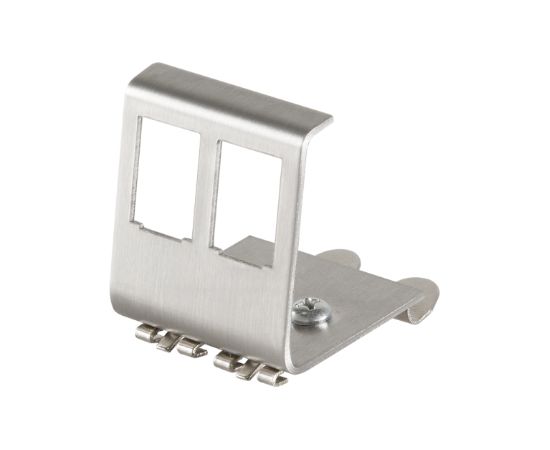 DIN-Rail adapteris 2xRJ45 Keystone modulim METĀLS Serveri un to komponentes