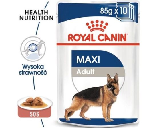 Royal Canin Royal Canin Maxi Adult karma mokra dla psów dorosłych, do 5 roku życia, ras dużych saszetka 140g Suņu barība