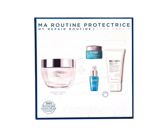 Set Biotherm: Life Plankton, Anti-Ageing, Morning & Evening, Eye Cream, 5 ml + Life Plankton Elixir, Regenerating, Day & Night, Serum, For Face, 7 ml + Cera Repair, Barrier Repair, Cream, For Face, 50 ml + Cera, Eliminates Impurities, Cleansing Foami Smaržas - NESAKĀRTOTS
