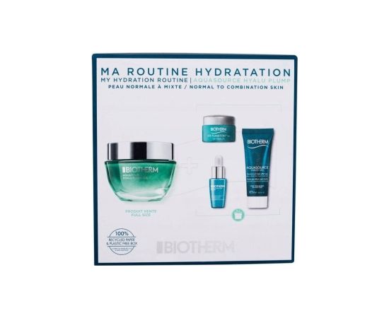 Set Biotherm: Aquasource Night Spa, Hydrating, Night, Balm, For Face, 20 ml + Aquasource Hyalu, Hyaluronic Acid, Hydrating, Plumping, Day, Gel, For Face, 50 ml + Life Plankton, Anti-Ageing, Morning & Evening, Eye Cream, 5 ml + Life Plankton Elixir, R Smaržas - NESAKĀRTOTS