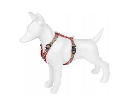 Zolux Szelki dla psa, wz�r folk, ta�ma, 25MM/70-90CM czerwone Citas preces