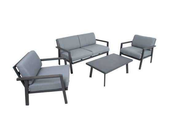 Dārza mēbeļu komplekts DELGADO galds, dīvāns un 2 krēsli Jaunumi -Dārzam