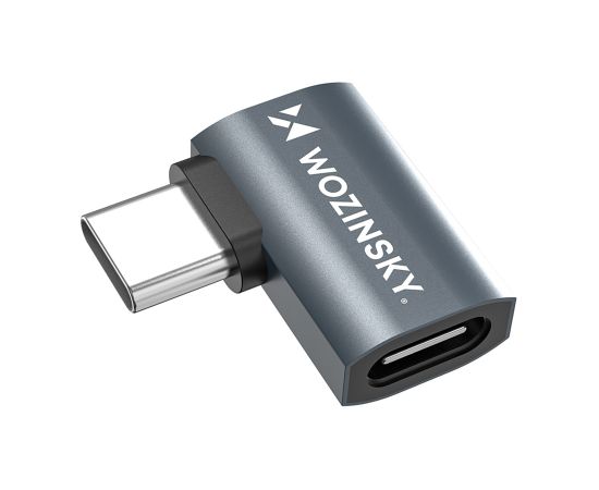 Wozinsky WPKB-01 USB-C - USB-C 40Gb|s 240W 8K OTG Side Angled Adapter - Серый Новинки Компьютерная техника