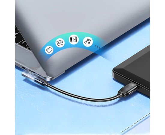 Wozinsky WPKB-01 USB-C - USB-C 40Gb|s 240W 8K OTG Side Angled Adapter - Серый Новинки Компьютерная техника