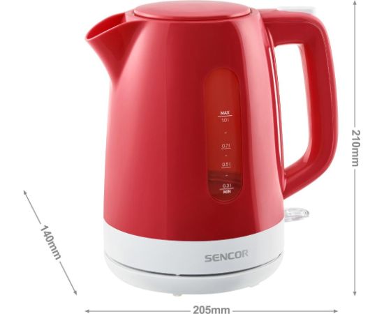 Water kettle Sencor, red Tējkannas (elektriskās)