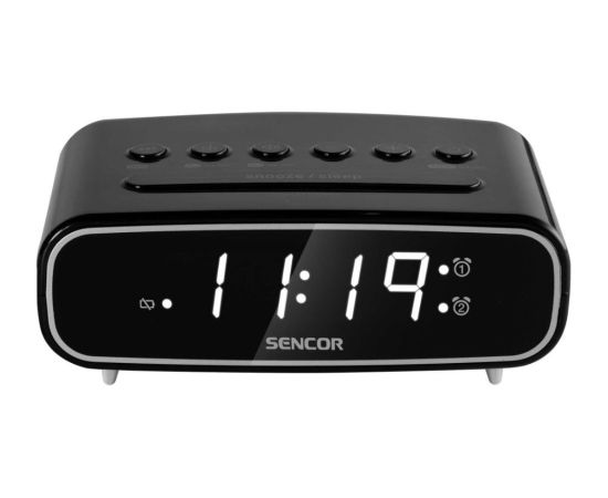 Radio alarm clock Sencor, black Radio, Radio pulksteņi