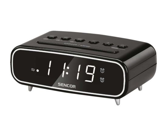 Radio alarm clock Sencor, black Radio, Radio pulksteņi