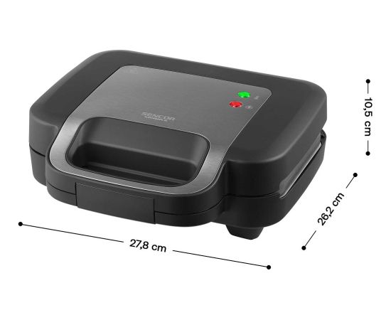 Sandwich maker 6in1 Sencor, black Sendviču - Karstmaižu tosteri