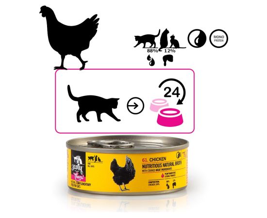 3COTY Chicken Cheers! - wet cat food - 75g Kaķu konservi