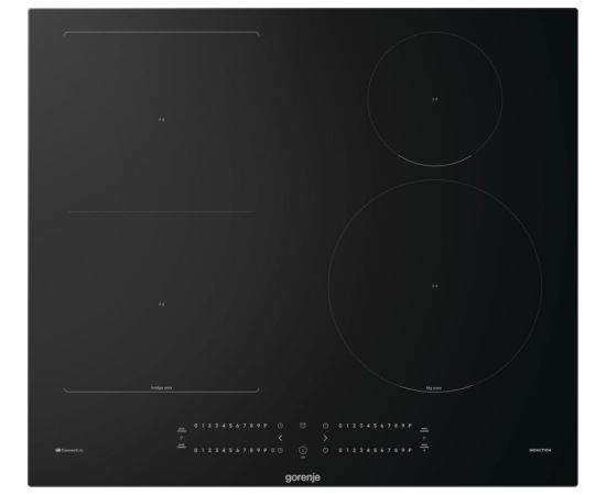 Gorenje GI6432BCWF Black Built-in 60 cm Zone induction hob 4 zone(s) Jaunumi Sadz. tehnika