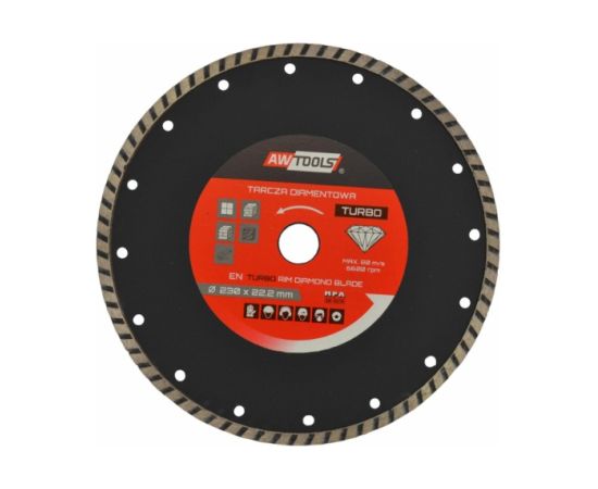 Dimanta griešanas disks AWTools AW45504; 230x22,2x2 mm Dažādi diski