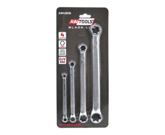 Atslēgu komplekts AWTools AW40005BL; 4 gab. Mehāniskie instrumenti