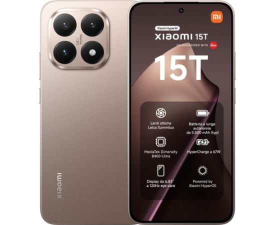 Xiaomi 15T 12/256GB Rose Gold Jaunumi - Viedierices