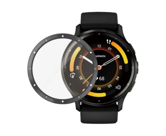 PanzerGlass Защитное стекло для экрана Garmin Venu 3, черный AB Smart pūlksteņu aksesuāri