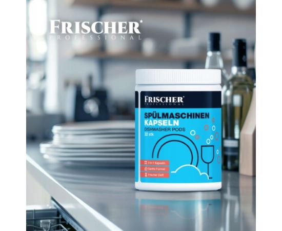 Frischer 3-in-1 dishwasher capsules, 22 pieces Tīrīšanas un Ķīmiskie līdzekļi