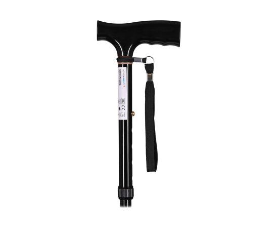 Actionmed Laska inwalidzka, składana (czarna) Jaunumi - Sports