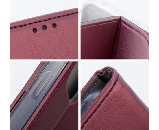 Case Smart Magnetic Xiaomi Redmi A5/Poco C71 (173,45x79,35x8,45) burgundy Neoriģinālie Maciņi