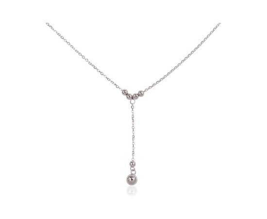 Sudraba kaklarota #2500151(PRh-Gr), Sudrabs 925°, rodijs (pārklājums), garums: 42 cm, 2 gr. Bez akmeņiem