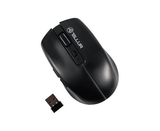 Tellur Silent Click Wireless Mouse Black Peles, ievadierīces