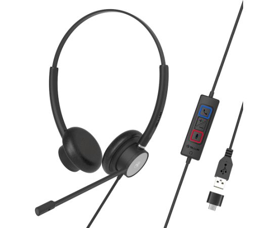 Tellur Voice 320 Wired Headset Binaural Black Austiņas