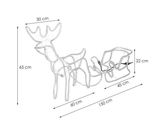 Springos Декор с рождественскими гирляндами CL1224 Ziemassvētku lampiņas, LED virtenes