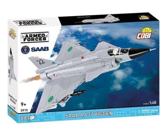 Cobi Klocki Klocki Saab AJ 37 Viggen 881 elementów Машины и аксессуары