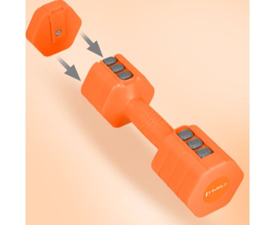 HL03 Regulējami stobri oranžā krāsā 2 x 2,5 kg HMS Hanteles  un  komplekti 