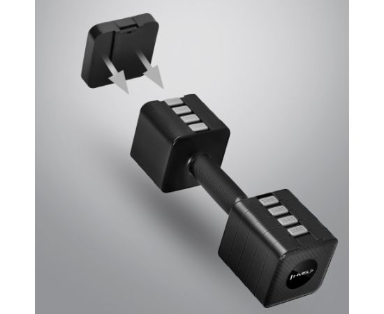 HL02 regulējami svari, melni, 2 x 5 kg, HMS Hanteles  un  komplekti 