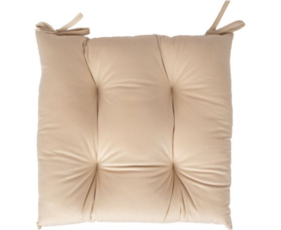 Krēsla spilvens VELVET NEW 40x40cm, gaiši smilškrāsa Jaunumi -Dārzam