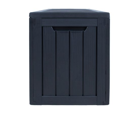 Uzglabāšanas kaste BOMM 117,5x47,5xH59cm/300L, melna plastmasa Jaunumi -Dārzam