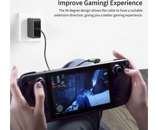 Tech-Protect Ultraboost AA02 USB-C leņķveida adapteris - pelēks Jaunumi - Datori