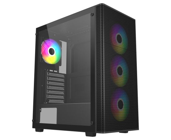 FSP Case M220-BA Black Mid Tower Power supply included No Datoru korpusi