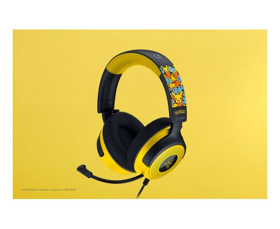 Razer Headset Kraken V4 X Wired Over-Ear Microphone Pokémon Edition Austiņas